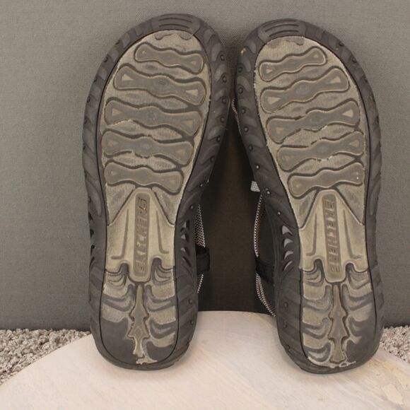 Skechers Sport Sandals Adjustable Outdoor Womens 8 Black Gray - Picture 7 of 11